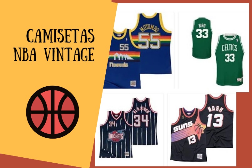 Camisetas de baloncesto de la NBA vintage - Con Estilo Vintage