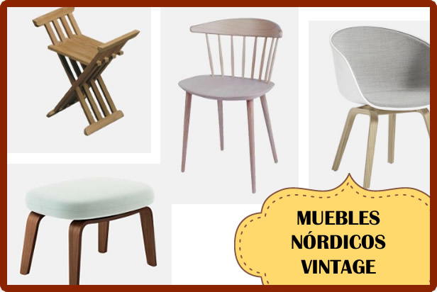 Muebles estilo Nórdico Vintage